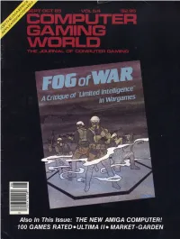 Computer Gaming World Issue