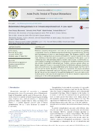 Disseminated Strongyloidiasis in an Immunocompromised Host: a Case Report