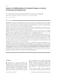 Impact of a Multidisciplinary Vulvodynia Program on Sexual Functioning and Dyspareunia