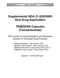 N21-029 S005 Temozolomide Statistical BPCA