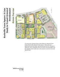 Rockville Town Square: a Case Study in Transit Oriented Development