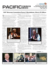 158Th Diocesan Convention Passes 9 Resolutions, Elects 29 Offices by Sean Mcconnell That Has Caused Isolation and Division Within the One Clergy and One Lay