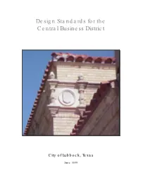1999 Design Standards for Central Business District