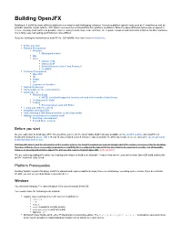 Building Openjfx