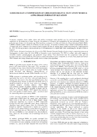 Lossless Data Compression of Grid-Based Digital Elevation Models: a Png Image Format Evaluation