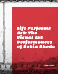 The Visual Art Performances of Robin Rhode