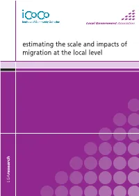 Estimating the Scale and Impacts of Migration at the Local Level
