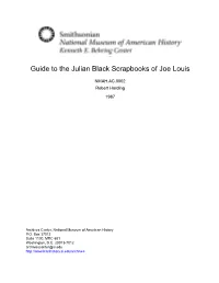Guide to the Julian Black Scrapbooks of Joe Louis