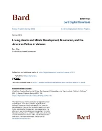 Losing Hearts and Minds: Development, Dislocation, and the American Failure in Vietnam