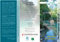 Natisone Nasce Dal Desiderio Di Natisone Riunire, in Un Unico Ambito Di Tutela Ambientale E Di Un Fiume in Festa