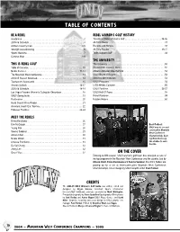 Table of Contents