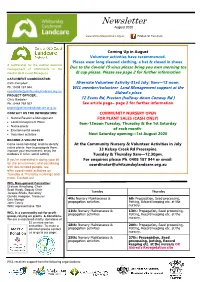 WCL Newsletter Aug 2020