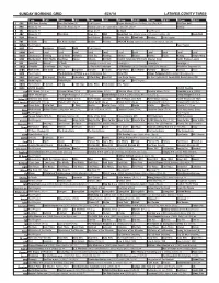 Sunday Morning Grid 4/24/16 Latimes.Com/Tv Times