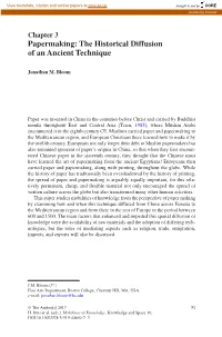 Papermaking: the Historical Diffusion of an Ancient Technique