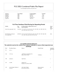 FCC EEO Combined Public File Report