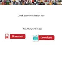 Gmail Sound Notification Mac