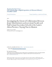 Investigating the Extent of Collaboration Between Jesuit