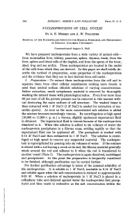 NUCLEOPROTEINS of CELL NUCLEI by A