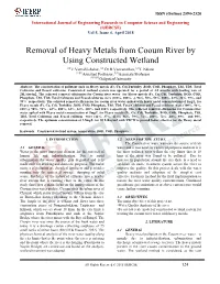 Removal of Heavy Metals from Cooum River by Using Constructed Wetland [1] V.Varnavishakar, [2] Dr.R.Viswanathan, [3]T