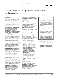 SMARTEAM V5.16 Optimizes Value Chain Collaboration