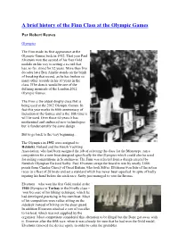 A Brief History of the Finn Class at the Olympic Games