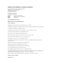 Guide to the William K