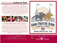 Handi-Crafters Leading the Pack!