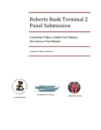 Roberts Bank Terminal 2 Panel Submission