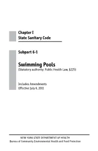 Subpart 6-1 “Swimming Pools”