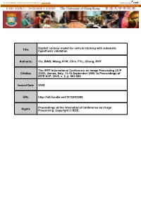 Title Explicit Contour Model for Vehicle Tracking with Automatic