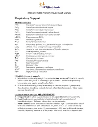 Respiratory Support