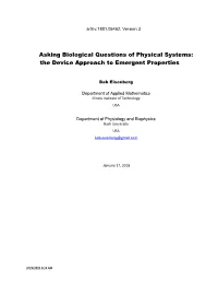 The Device Approach to Emergent Properties