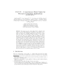 A Low-Latency Block Cipher for Pervasive Computing Applications Extended Abstract?