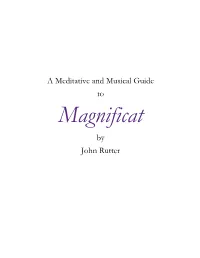 A Meditative and Musical Guide to by John Rutter