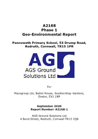 A2168 Phase 1 Geo-Environmental Report