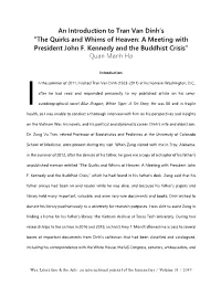 An Introduction to Tran Van Dinh's
