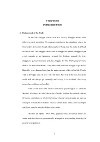 Chapter I Introduction