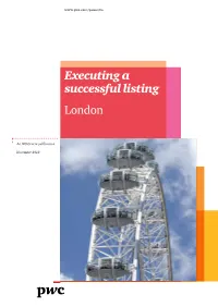 Executing a Successful Listing London