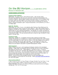On the BU Horizon.....A Publication of the Division of Student Life