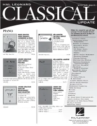 2017 Winter Classical Update