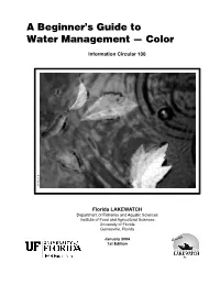 A Beginner's Guide to Water Management — Color