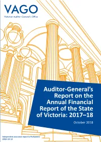 Auditor-General's Report on the Annual Financial Report of The