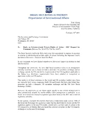 Comment Letter on File No. 4-617
