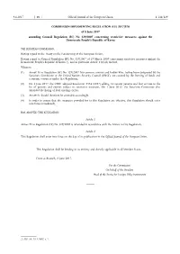 Commission Implementing Regulation (Eu