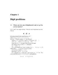 Digit Problems