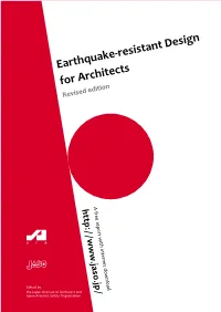 Earthquake-Resistant Design for Architects Revised Edition to Whom This Report May Interest