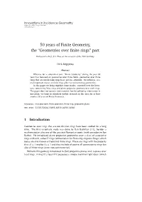 Geometries Over Finite Rings