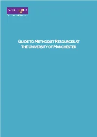 Guide to Methodist Resources at the University of Manchester
