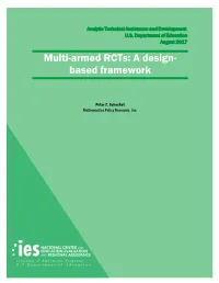 Multi-Armed Rcts: a Design-Based Framework (2017–4027)