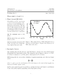 Problem Set 2 Due: 3 Feb 2012